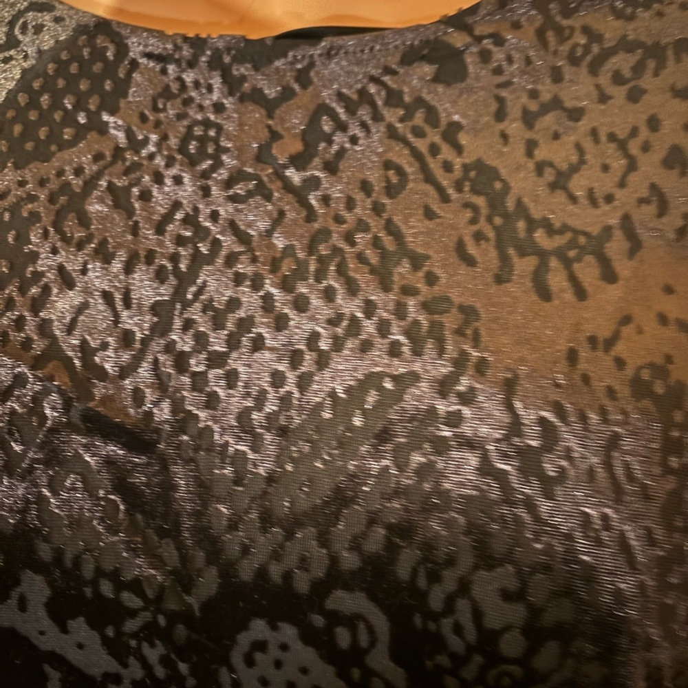 Women’s Ruby Rd. Black Patterned Long Sleeve Top … - image 2